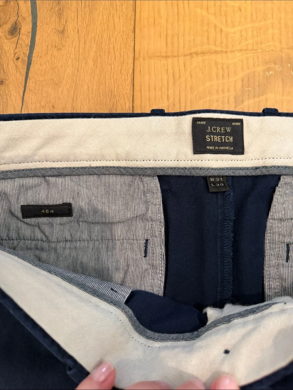 J. Crew 484 Navy Blue Men's Chinos - Straight Leg